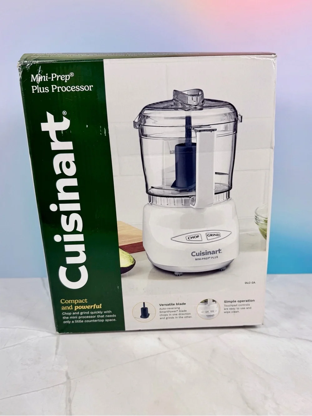 Cuisinart White and Clear Mini Food Processor
